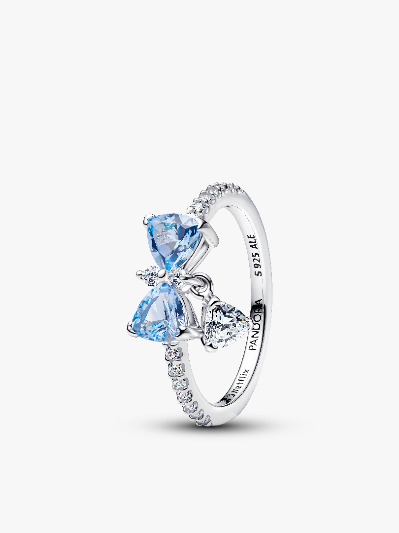 Bridgerton Blauwe Strik Ring