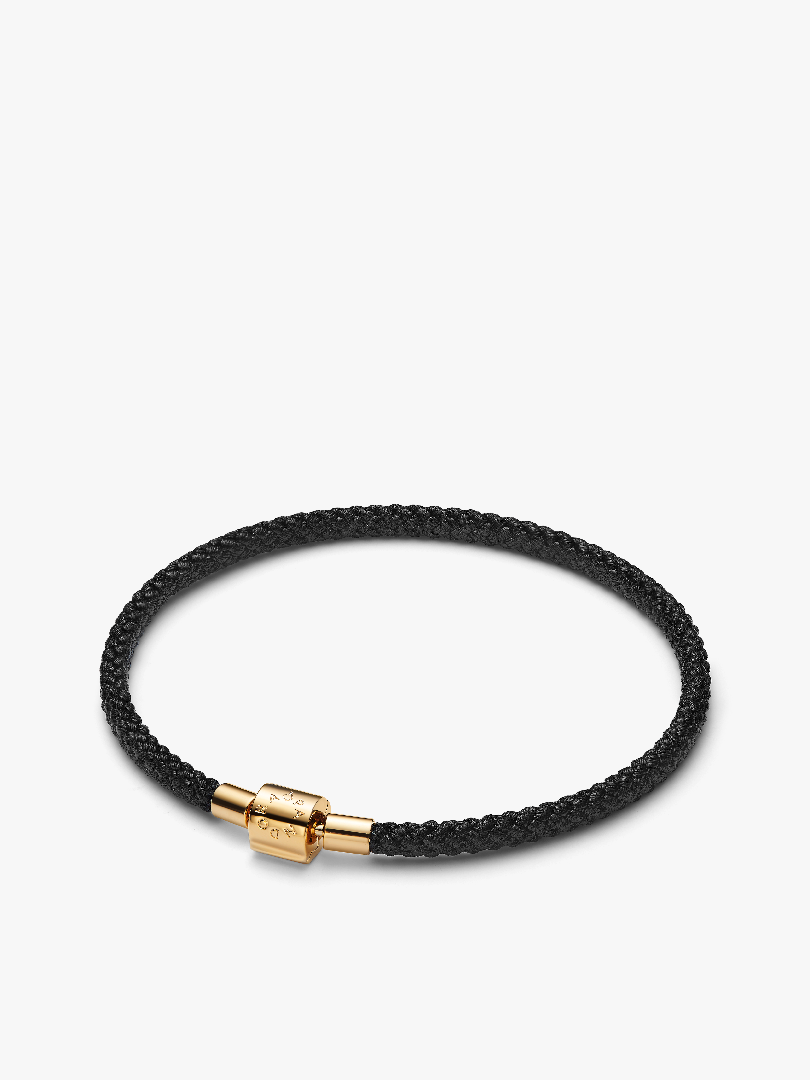 Brățară cu fir negru strălucitor