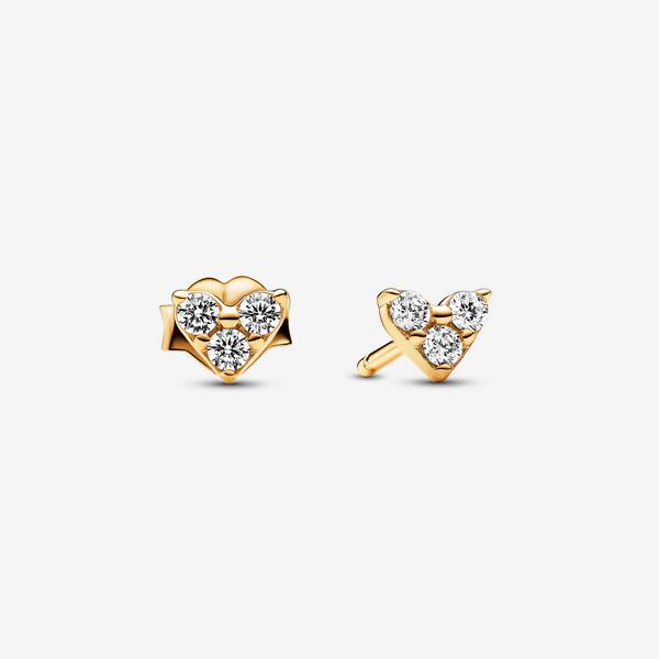 Pandora Timeless Heart 14k Gold-plated jewellery with clear cubic zirconia - Image 3