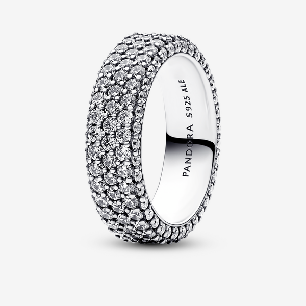 Bague Triple Rang Pavée Timeless - Pandora - Modalova