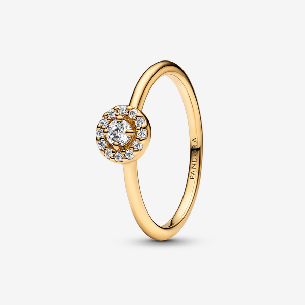 Round Pave Halo Ring