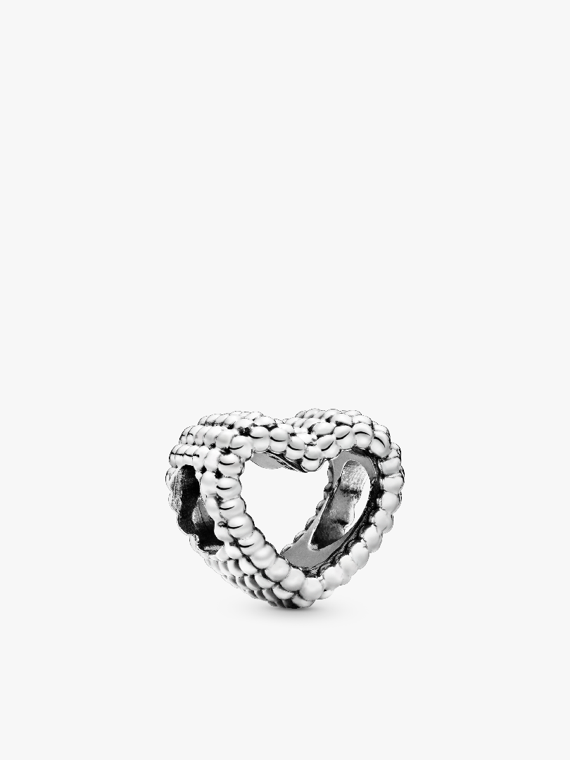 Gyöngyös szív charm