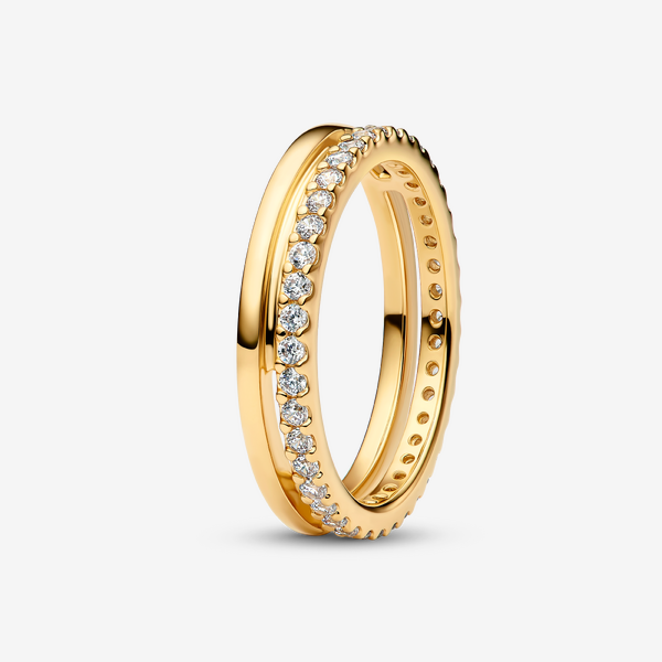 Bague Anneau Double - Pandora - Modalova