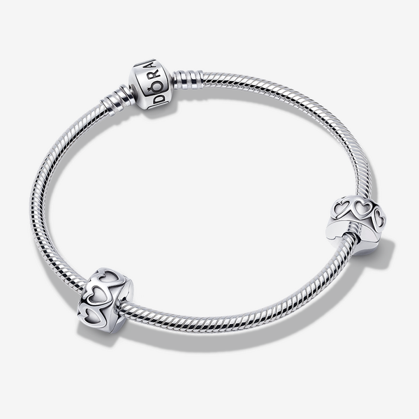 Bracelet Composé Charms Clip Couronne de Cœurs - Pandora - Modalova